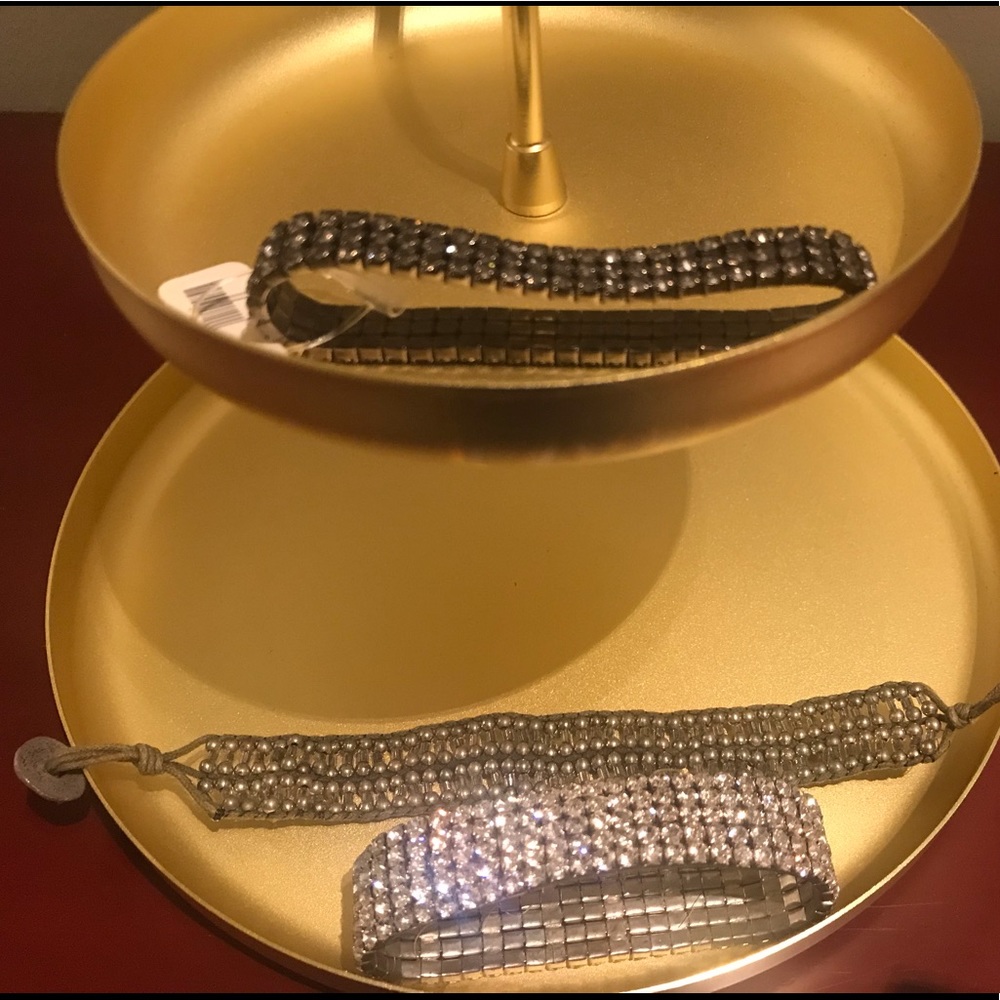 3 sparkly bracelets